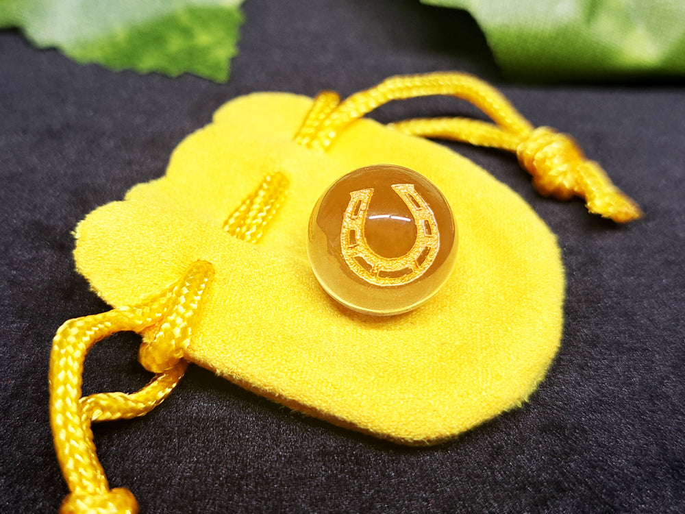 金色入り／巾着・黄