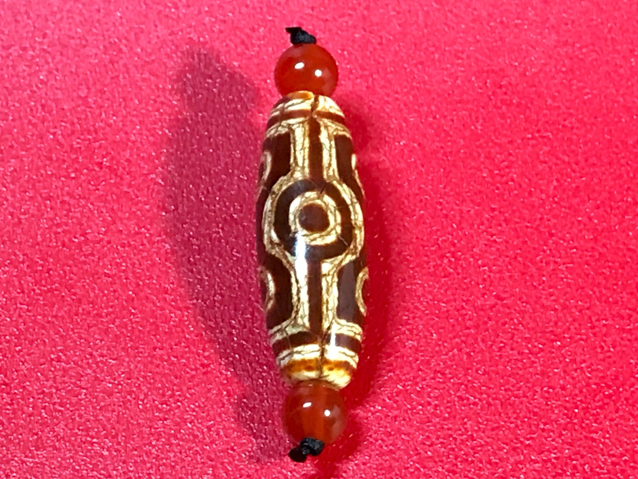 三面大黒天　上肯製　龍紋　縁起物　2／送料込　匿名発送／チベット　天珠　お守り 三面大黒天 上肯製 龍紋 縁起物 2／送料込 匿名発送／チベット 天珠