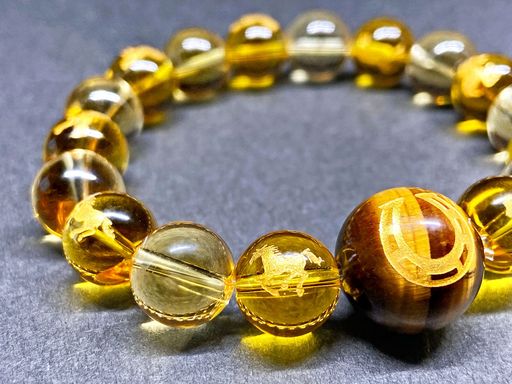 黄水晶（金色）ブレスレット