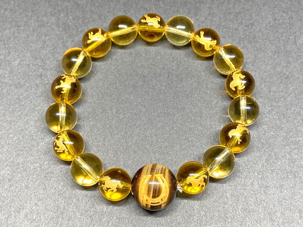 黄水晶（金色）ブレスレット