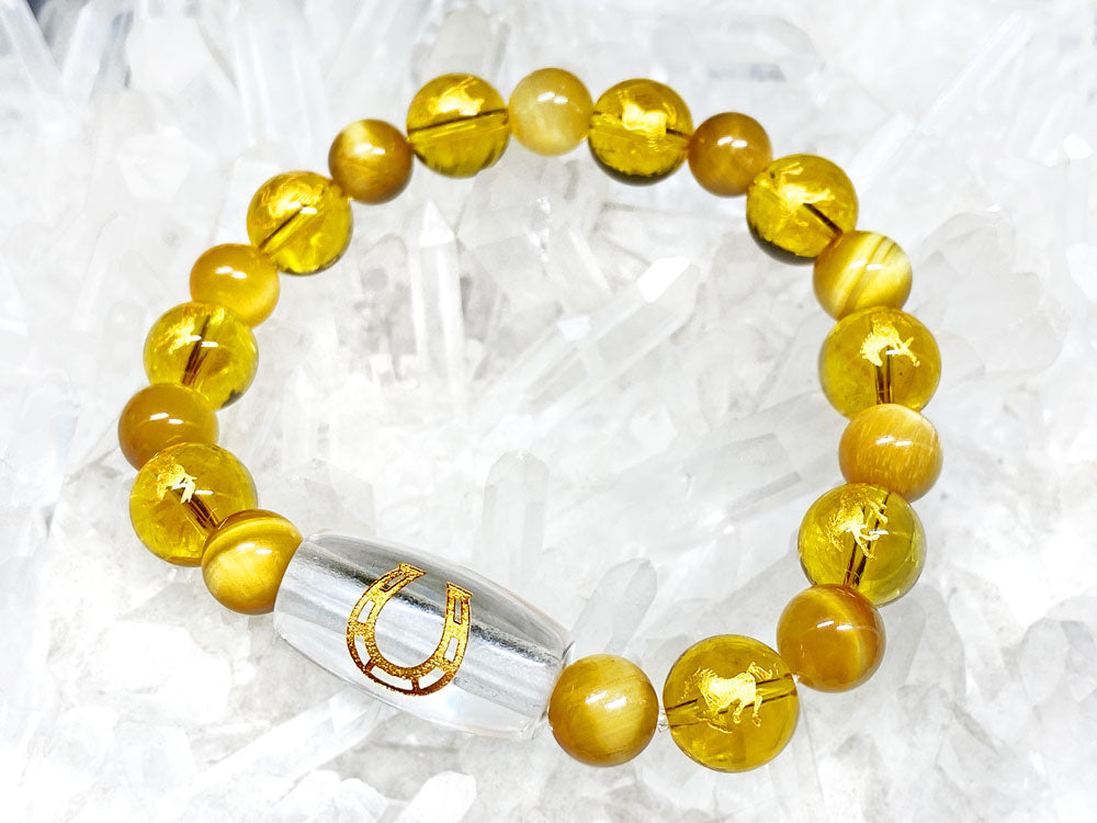 No.001：黄水晶ブレスレット