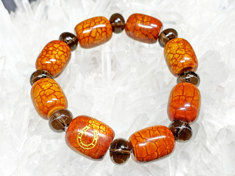 No.002：龍紋瑪瑙ブレスレット