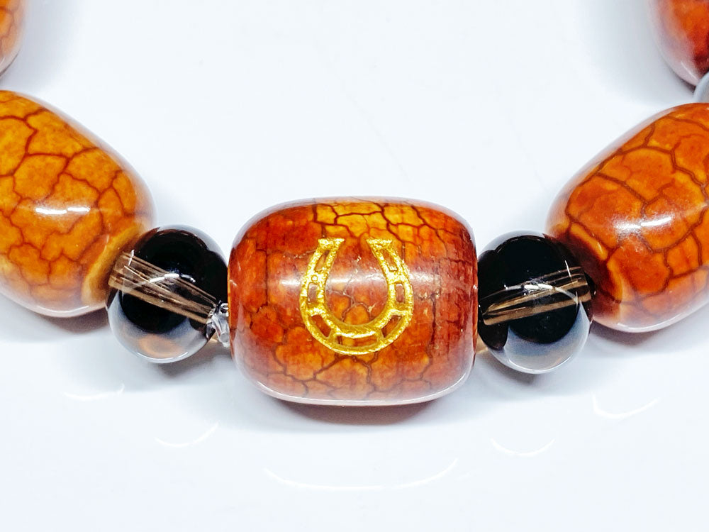 No.002：龍紋瑪瑙ブレスレット