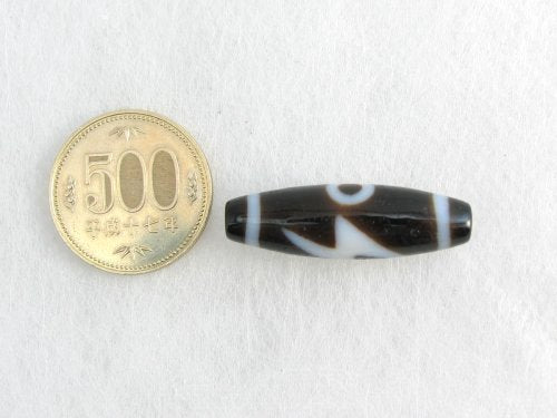閃電五眼天珠・至純高級天珠／約12×38mm前後 – 天然石の店 ふう