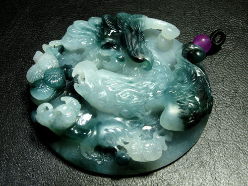 高級ビルマ翡翠（鷹／騎龍観音／虎／観音菩薩／不動明王） – 天然石の