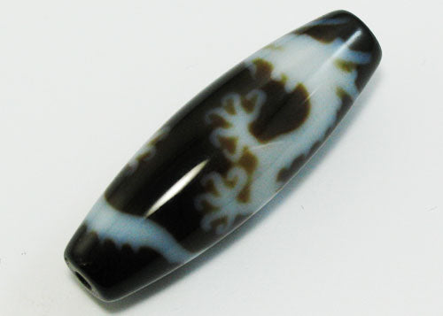 宝珠皇帝龍天珠（五爪龍神）至純高級天珠／約12×38mm前後