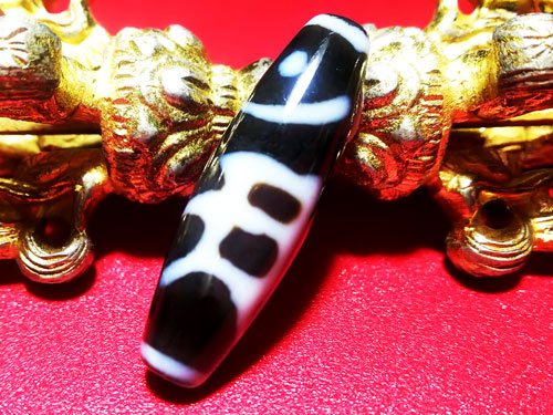 アン・普賢菩薩・龍眼梵字天珠・至純高級天珠/約12×38mm前後 アン・普賢菩薩・龍眼梵字天珠・至純高級天珠/約12×38mm前後