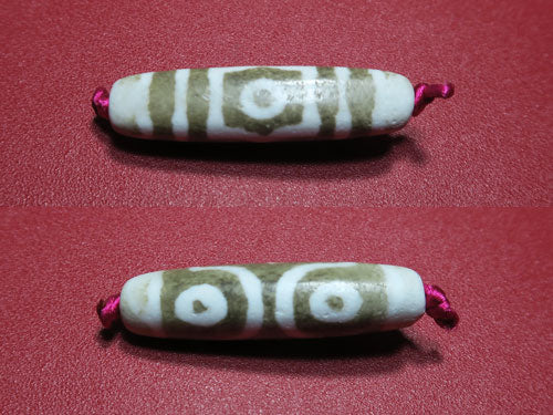 火供天珠・三眼天珠No．013／約44×11mm – 天然石の店 ふう