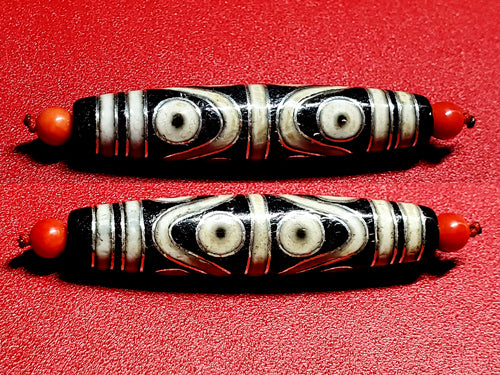 秘蔵天珠‼️西蔵老礦古代伝承三眼天珠 特価‼️激レア秘蔵天珠‼️西蔵老礦手工伝承風化佛三